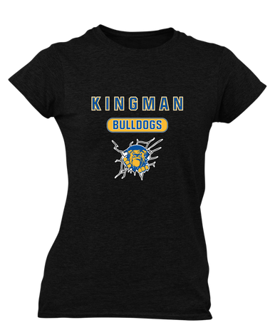 Kingman Bulldogs Mascot #3 Women's SS T-Shirt