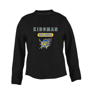 Kingman Bulldogs Mascot #3 Women's Sweatshirt