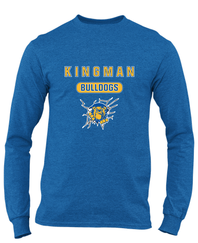 Kingman Bulldogs Mascot #3 Men's LS T-Shirt