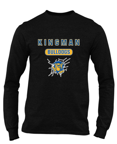 Kingman Bulldogs Mascot #3 Men's Premium LS T-Shirt