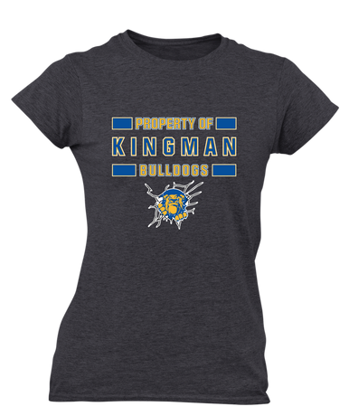 Kingman Bulldogs Property Of Women's SS T-Shirt