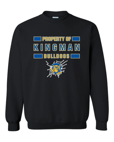 Kingman Bulldogs Property Of Men's Sweatshirt