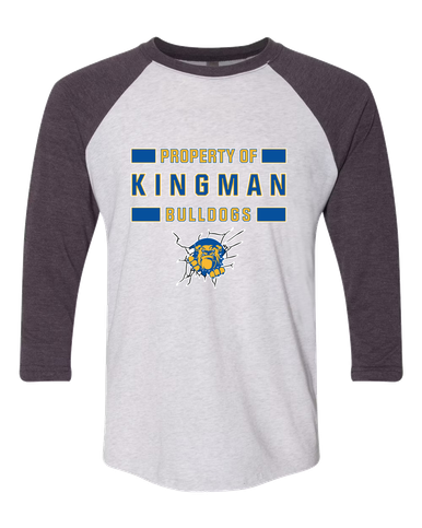 Kingman Bulldogs Property Of Men's Baseball T-Shirt