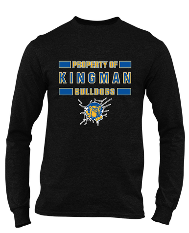 Kingman Bulldogs Property Of Men's LS T-Shirt