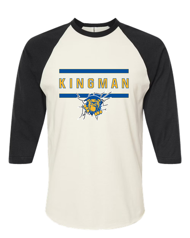 Kingman Bulldogs Mascot #4 Women's Baseball T-Shirt