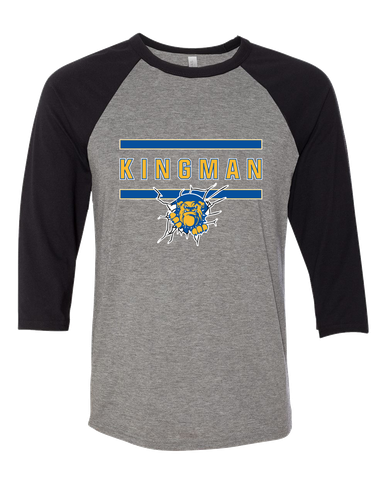 Kingman Bulldogs Mascot #4 Men's Baseball T-Shirt
