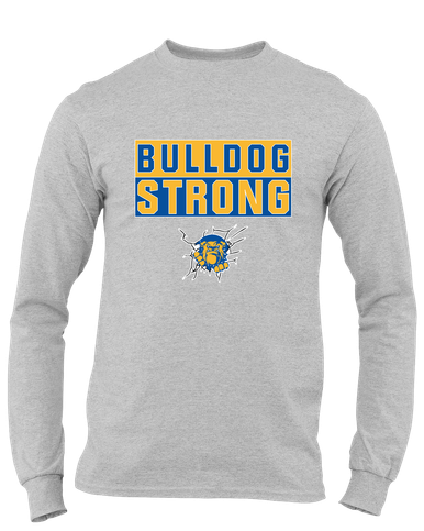 Kingman Bulldogs Strong #1 Men's LS T-Shirt