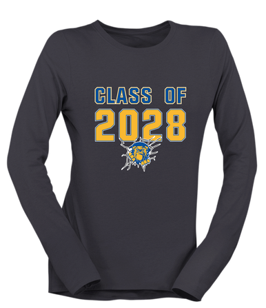 Kingman Bulldogs Class of 2028 Women's Premium LS T-Shirt
