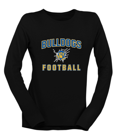 Kingman Bulldogs Football #1 Women's Premium LS T-Shirt