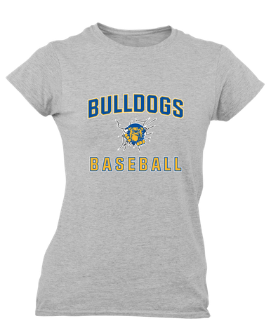 Kingman Bulldogs Baseball #1 Women's Premium SS T-Shirt