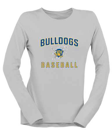 Kingman Bulldogs Baseball #1 Women's LS T-Shirt