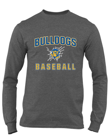 Kingman Bulldogs Baseball #1 Men's LS T-Shirt