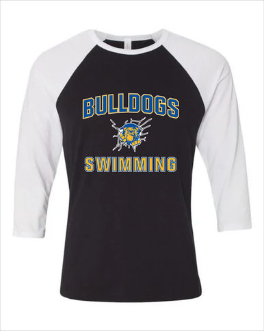 Kingman Bulldogs Swimming Women's Baseball T-Shirt