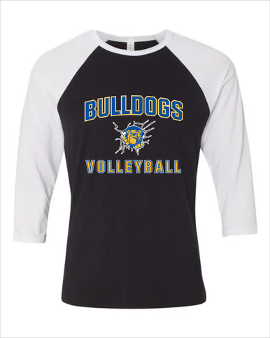 Kingman Bulldogs Volleyball Women's Baseball T-Shirt