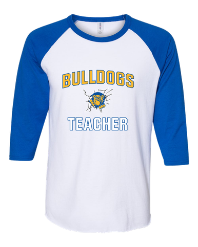 Kingman Bulldogs Teacher Women's Baseball T-Shirt