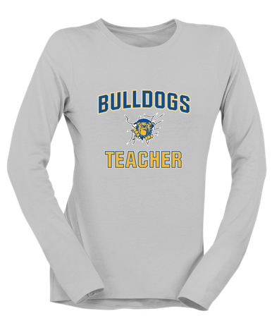 Kingman Bulldogs Teacher Women's LS T-Shirt