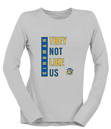 Kingman Bulldogs They Not Like Us #1 Women's LS T-Shirt