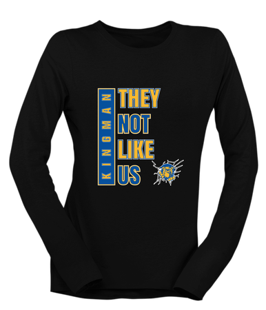 Kingman Bulldogs They Not Like Us #1 Women's Premium LS T-Shirt