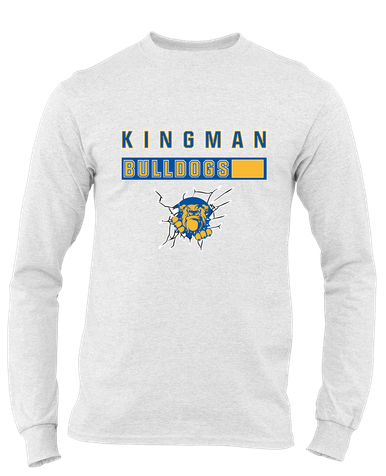 Kingman Bulldogs Mascot #7 Men's Premium LS T-Shirt