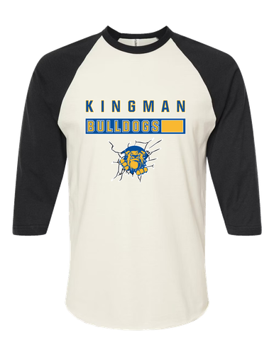 Kingman Bulldogs Mascot #7 Men's Baseball T-Shirt