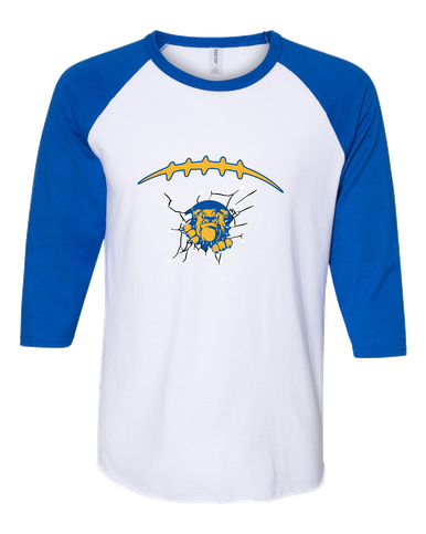 Kingman Bulldogs Football #2 Men's Baseball T-Shirt