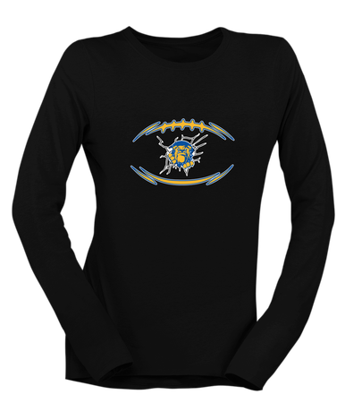 Kingman Bulldogs Football #3 Women's LS T-Shirt