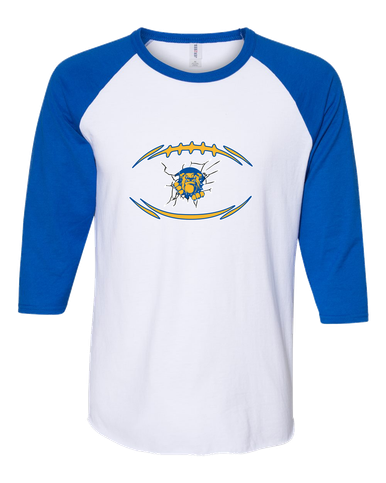Kingman Bulldogs Football #3 Women's Baseball T-Shirt