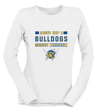 Kingman Bulldogs Mindset Women's Premium LS T-Shirt