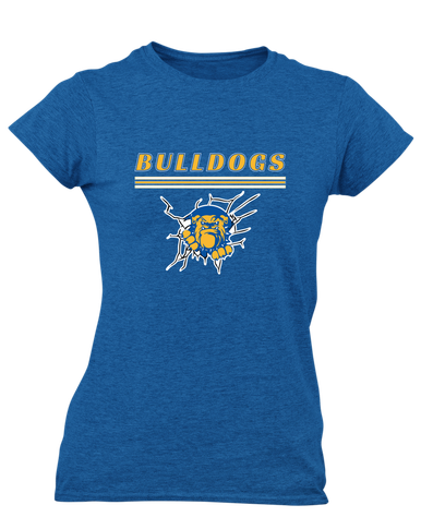Kingman Bulldogs Mascot #8 Women's Premium SS T-Shirt