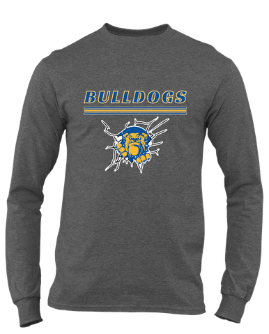 Kingman Bulldogs Mascot #8 Men's LS T-Shirt