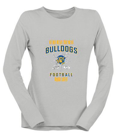 Kingman Bulldogs Football #6 Women's Premium LS T-Shirt
