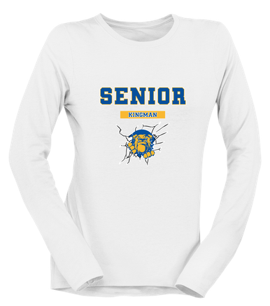 Kingman Bulldogs Senior #2 Women's LS T-Shirt