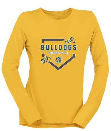 Kingman Bulldogs Softball #2 Women's LS T-Shirt