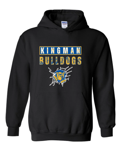 Kingman Bulldogs Mascot #9 Men's Hoodie