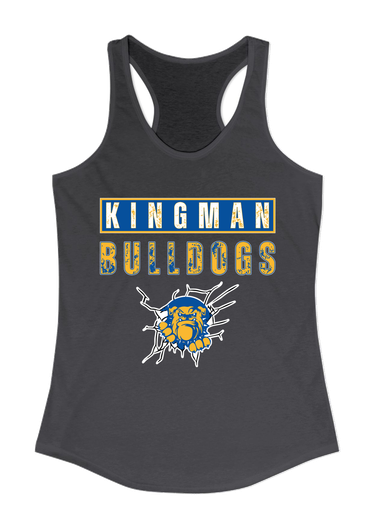 Kingman Bulldogs Mascot #9 Women's Tank Top