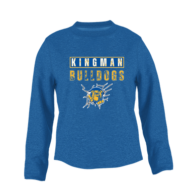 Kingman Bulldogs Mascot #9 Women's Sweatshirt