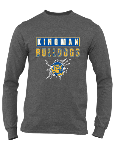 Kingman Bulldogs Mascot #9 Men's Premium LS T-Shirt