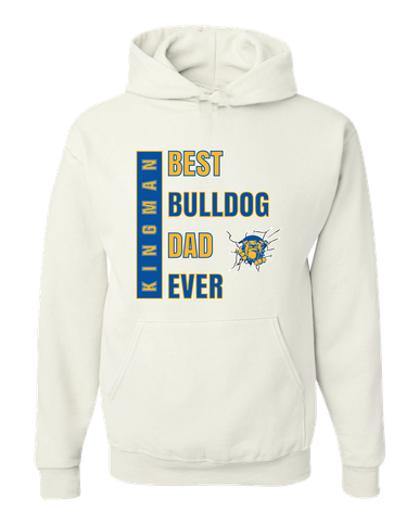 Kingman Bulldogs Best Bulldog Dad Men's Premium Hoodie