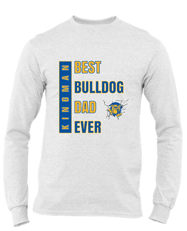 Kingman Bulldogs Best Bulldog Dad Men's Premium LS T-Shirt