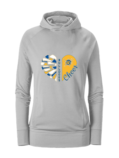 Kingman Bulldogs Heart Cheer Women's Hoodie