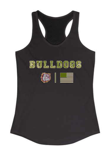 St. Cloud Bulldogs Camo Flag Women's Tank Top