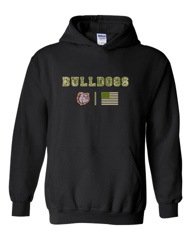St. Cloud Bulldogs Camo Flag Men's Hoodie
