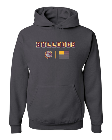 St. Cloud Bulldogs Team Colors Flag Men's Premium Hoodie