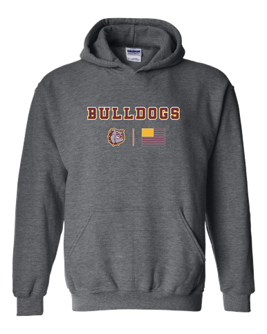 St. Cloud Bulldogs Team Colors Flag Men's Hoodie