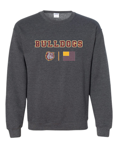 St. Cloud Bulldogs Team Colors Flag Men's Sweatshirt