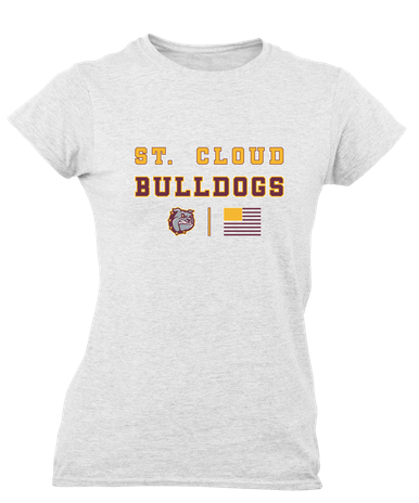 St. Cloud Bulldogs Spirit Flag Women's Premium SS T-Shirt