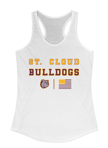 St. Cloud Bulldogs Spirit Flag Women's Tank Top