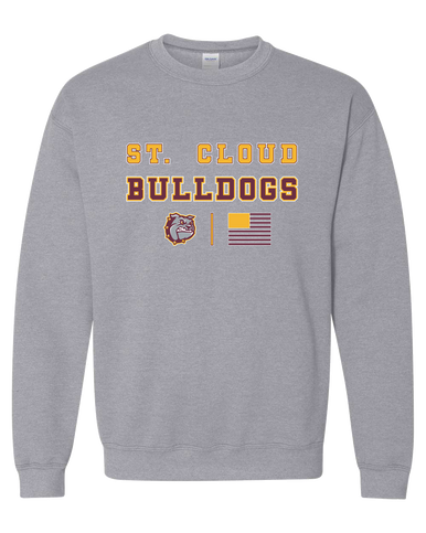 St. Cloud Bulldogs Spirit Flag Men's Sweatshirt