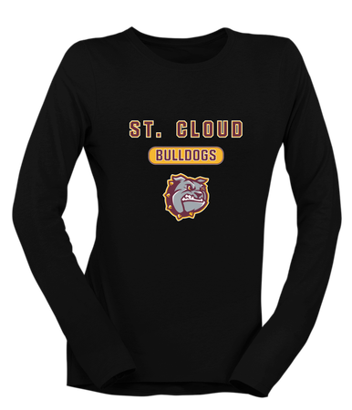 St. Cloud Bulldogs Mascot #3 Women's LS T-Shirt