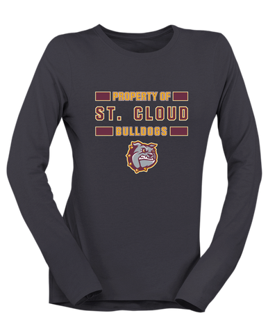 St. Cloud Bulldogs Property Of Women's LS T-Shirt